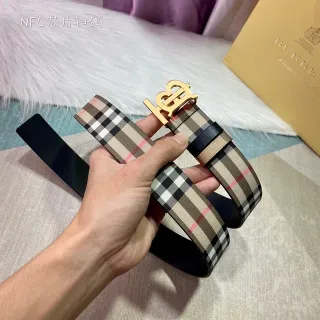 Burberry TB Belt Nova Check Reversible Canvas Belt