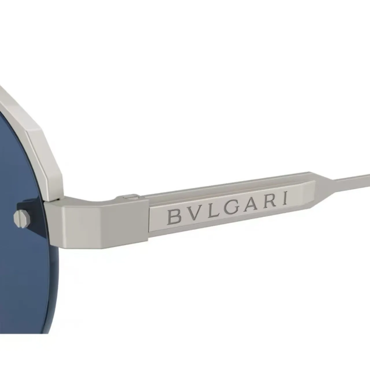 Bvlgari Aviator Lunettes de Soleil Matte Gunmetal Lentille Verte 3
