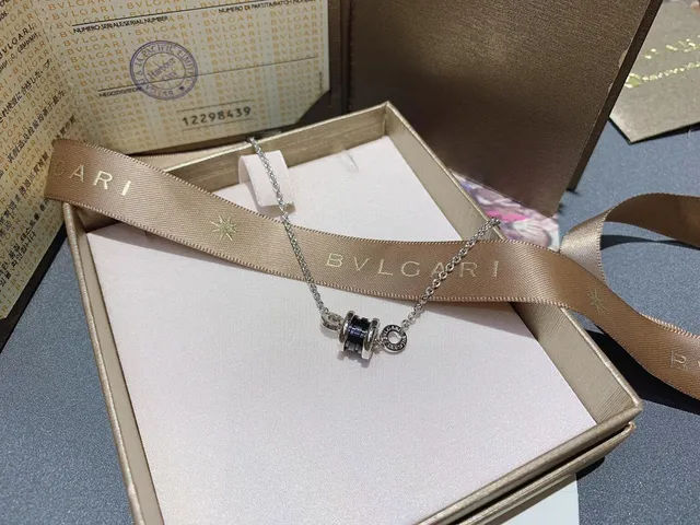 Bvlgari B.zero1 Black Ceramic and Silver Necklace 3