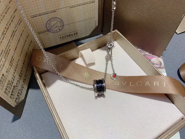 Bvlgari B.zero1 Black Ceramic and Silver Necklace 7