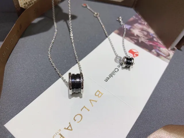 Bvlgari B.zero1 Black Ceramic and Silver Necklace 9