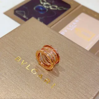 Bvlgari B.zero1 মাল্টি-ব্যান্ড গোলাপি সোনার আংটি
