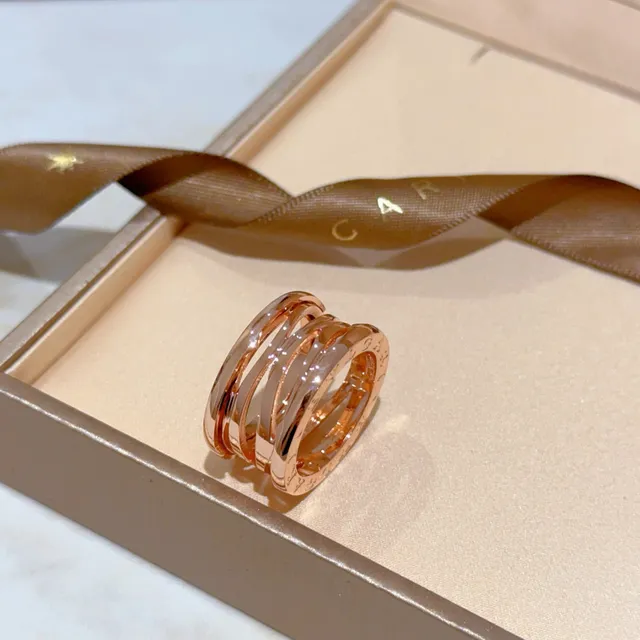 Bvlgari B.zero1 Multi-Band Rose Gold Ring 3