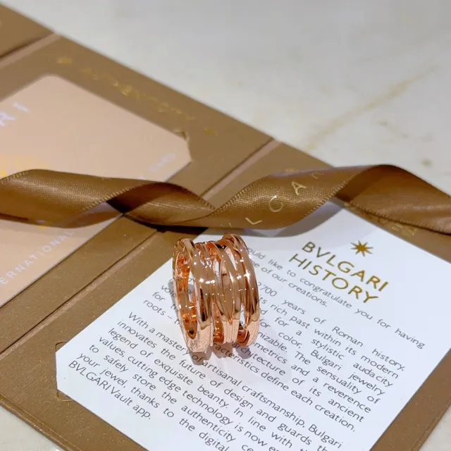 Bvlgari B.zero1 Multi-Band Rose Gold Ring 6