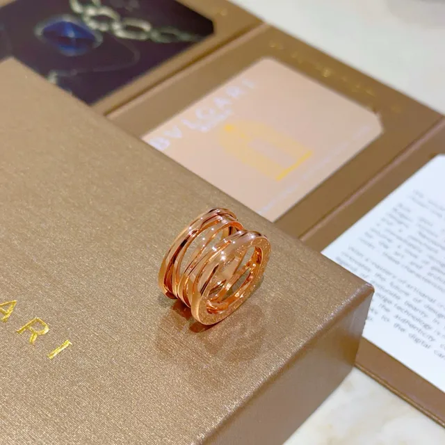 Bvlgari B.zero1 Multi-Band Rose Gold Ring 8