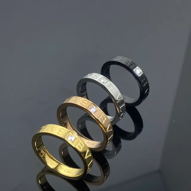 Bvlgari B.zero1 Rock Engraved Logo Stackable Rings 3