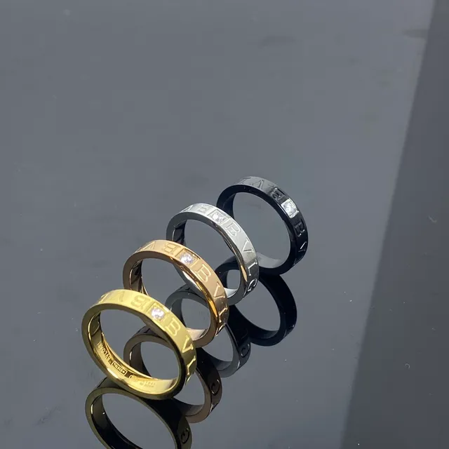 Bvlgari B.zero1 Rock Engraved Logo Stackable Rings 4
