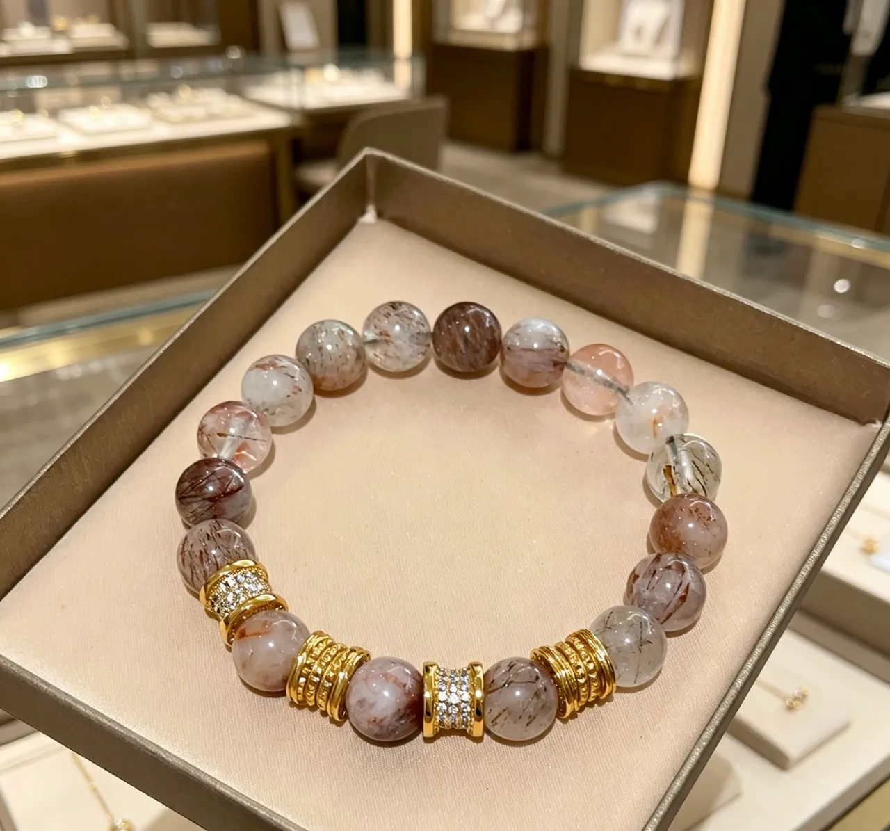 Bvlgari Bracelet gemmes perlé et doré 2