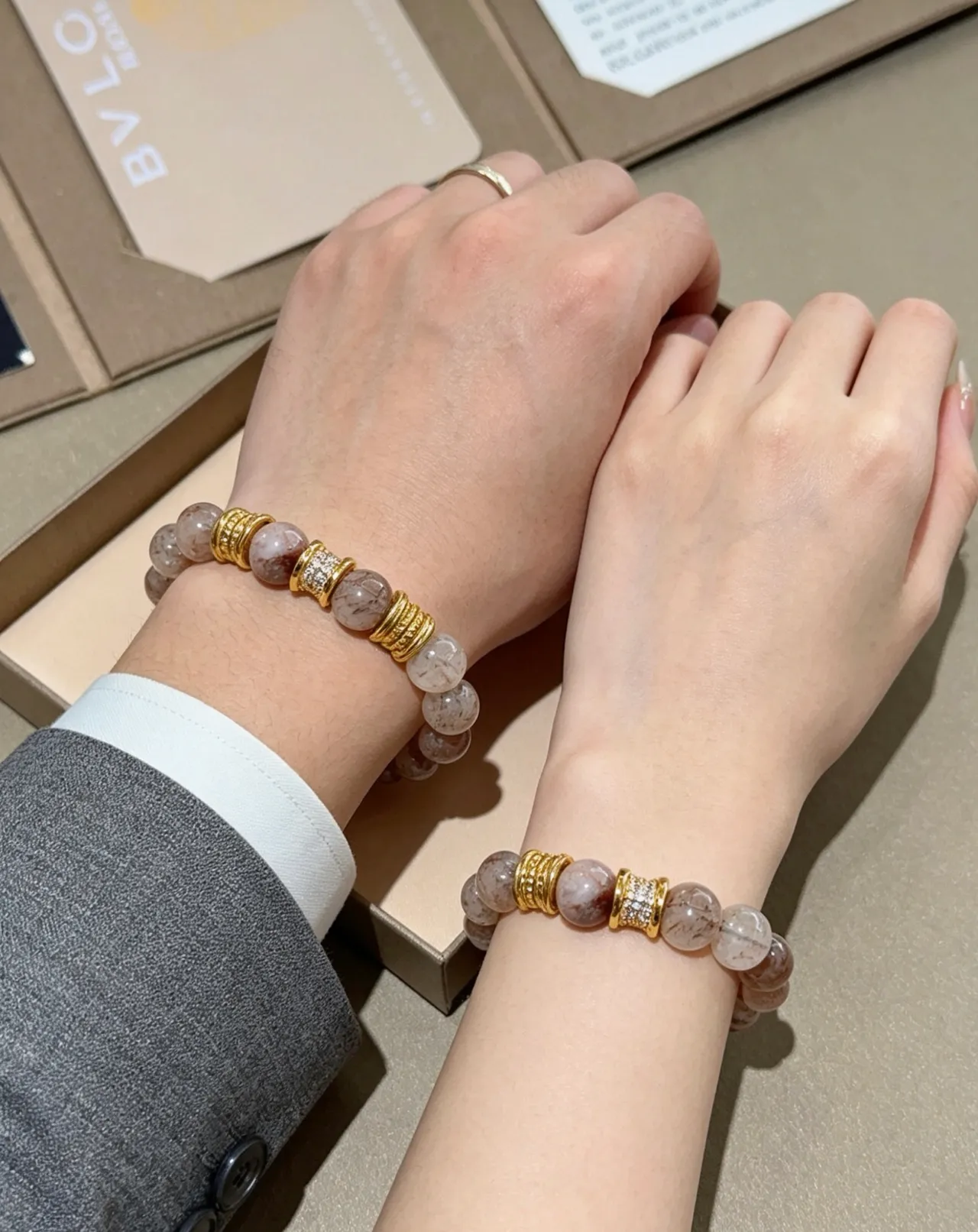 Bvlgari Bracelet gemmes perlé et doré 6