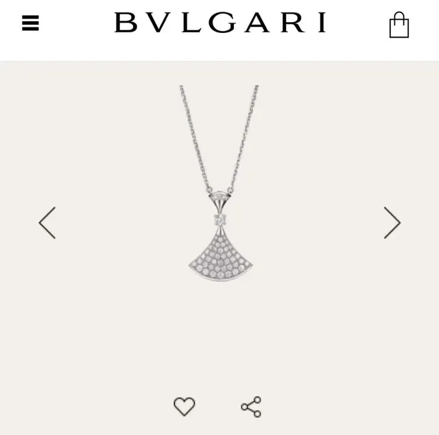 Bvlgari Divas’ Dream Collier de diamants Pavé en forme d'éventail 9