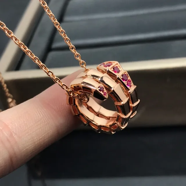 Bvlgari Or Rouge Enroulé Serpent Rose Collier 3