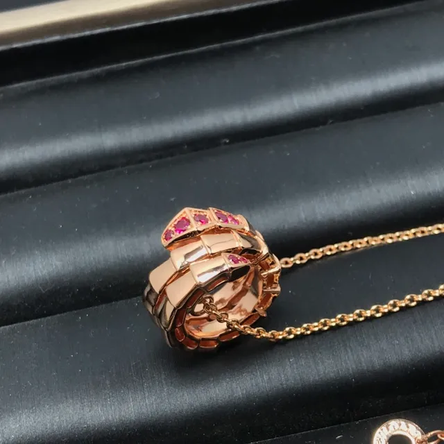 Bvlgari Or Rouge Enroulé Serpent Rose Collier 5