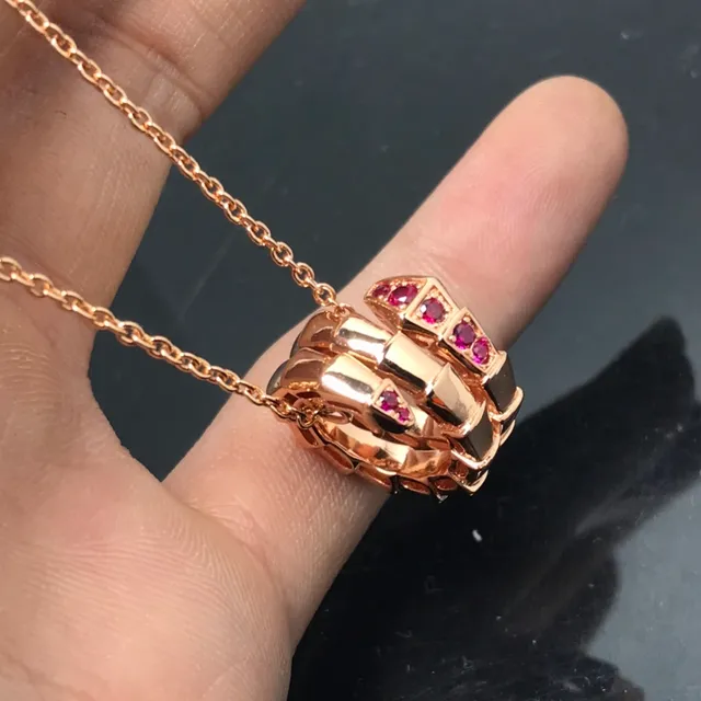 Bvlgari Or Rouge Enroulé Serpent Rose Collier 6