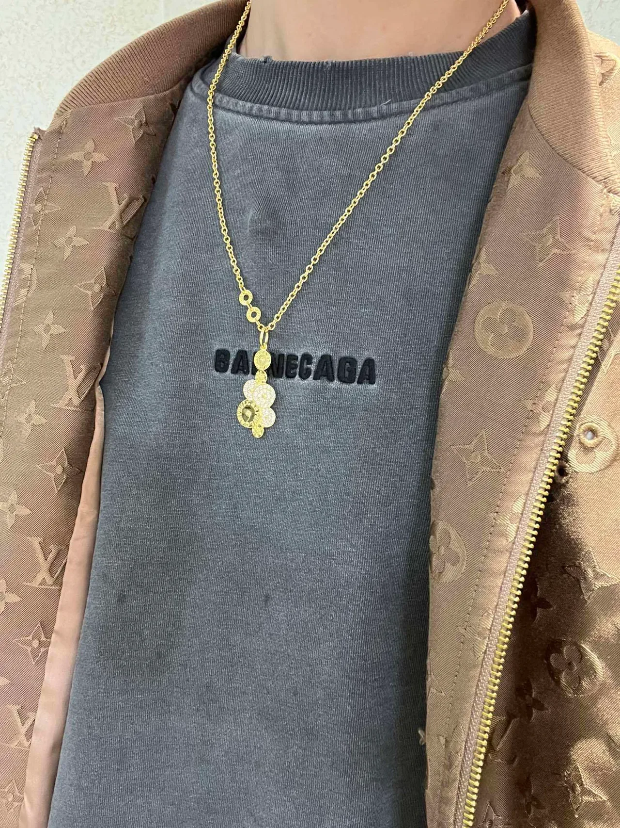 Bvlgari collier chaîne or argent pendentif multi-disques 2