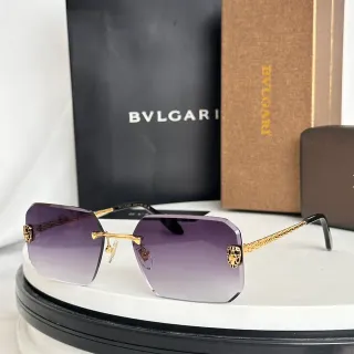 Bvlgari Lion Rimless Gradient Purple Sunglasses