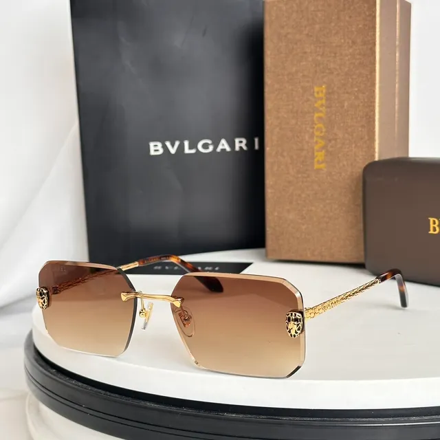 Bvlgari Lion Lunettes de soleil sans monture Gradient Violet 4