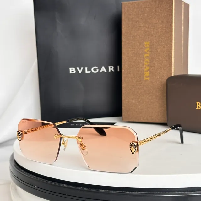 Bvlgari Lion Lunettes de soleil sans monture Gradient Violet 5