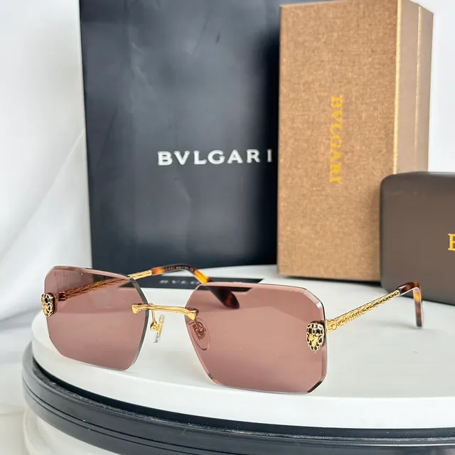 Bvlgari Lion Lunettes de soleil sans monture Gradient Violet 7
