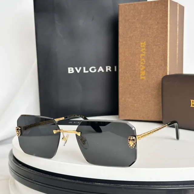 Bvlgari Lion Lunettes de soleil sans monture Gradient Violet 9
