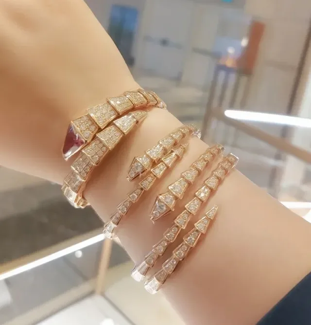 Bvlgari Serpenti Ruby and Diamond Rose Gold Bracelet 7