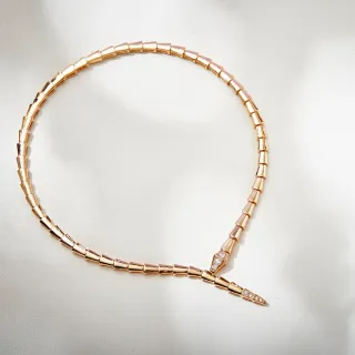 Bvlgari Serpenti Tubogas 金钻项链