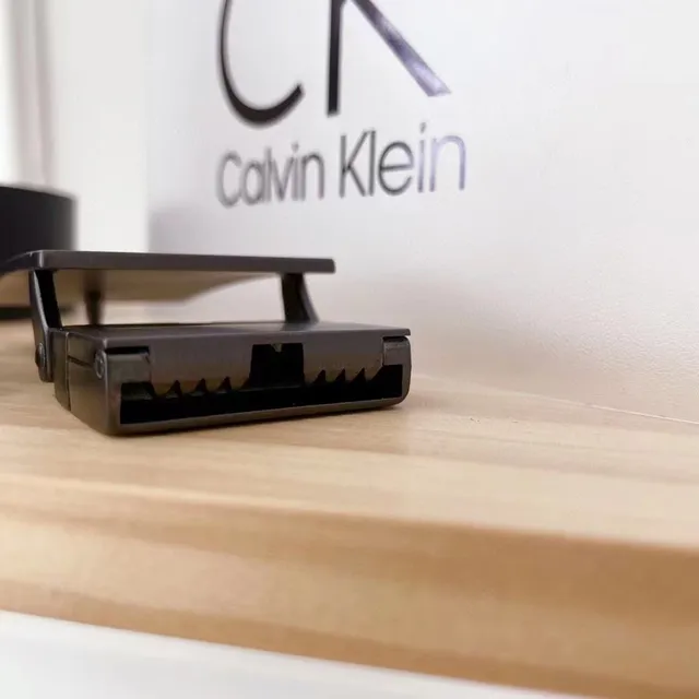 Calvin Klein Ensemble Ceinture et Boucle Ceinture en Cuir Noir 4