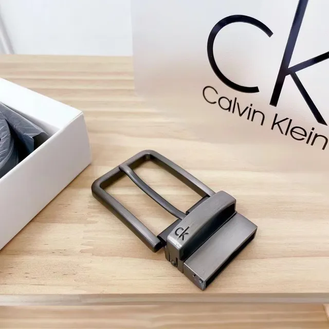 Calvin Klein Ensemble Ceinture et Boucle Ceinture en Cuir Noir 5