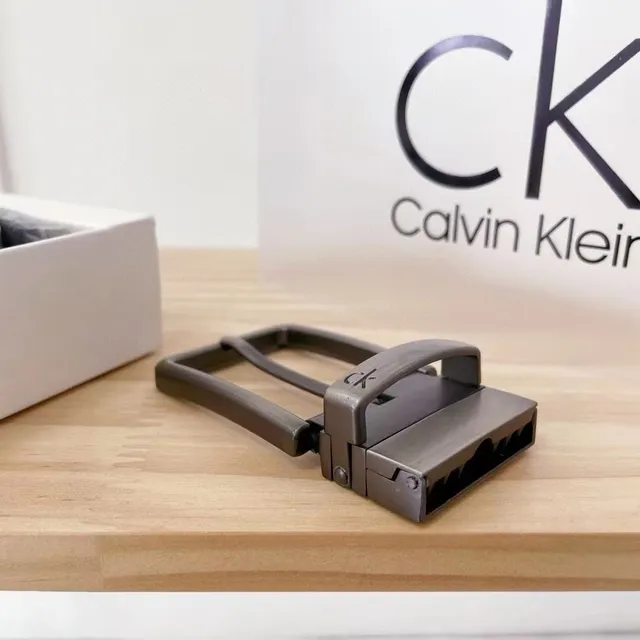 Calvin Klein Ensemble Ceinture et Boucle Ceinture en Cuir Noir 6