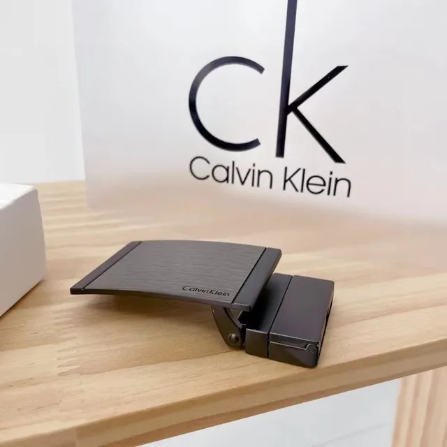 Calvin Klein Ensemble Ceinture et Boucle Ceinture en Cuir Noir 7
