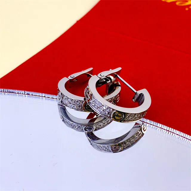 Cartier Juste un Clou Boucles d'oreilles en or et argent à charnière pavé-set 2