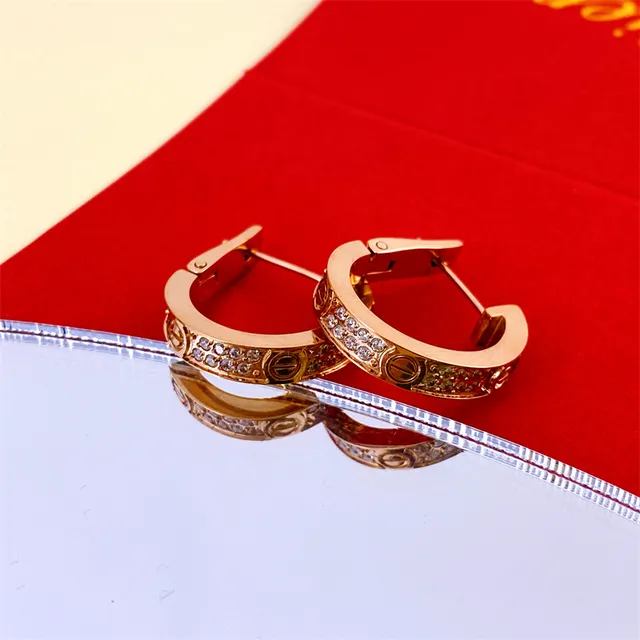 Cartier Juste un Clou Boucles d'oreilles en or et argent à charnière pavé-set 3