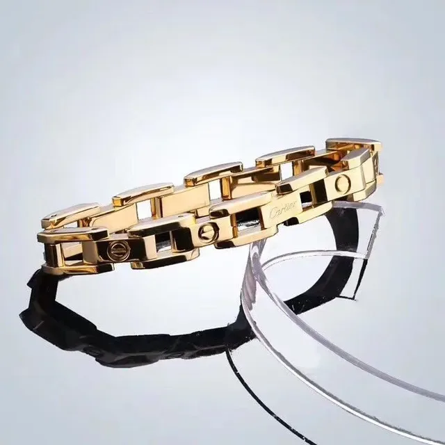 Pulseira Cartier Love Ouro Rosa Ouro Amarelo Prata Metal 4
