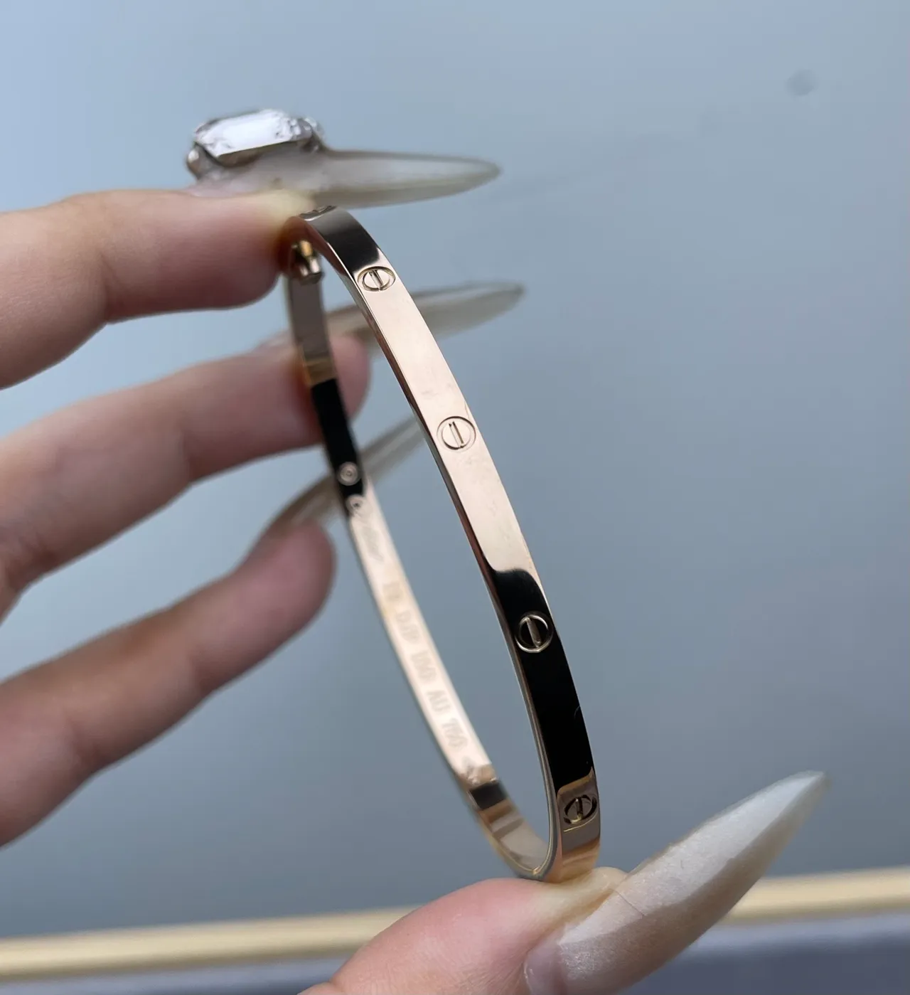 Cartier Love bracelet or argent motif vis tricolore 4