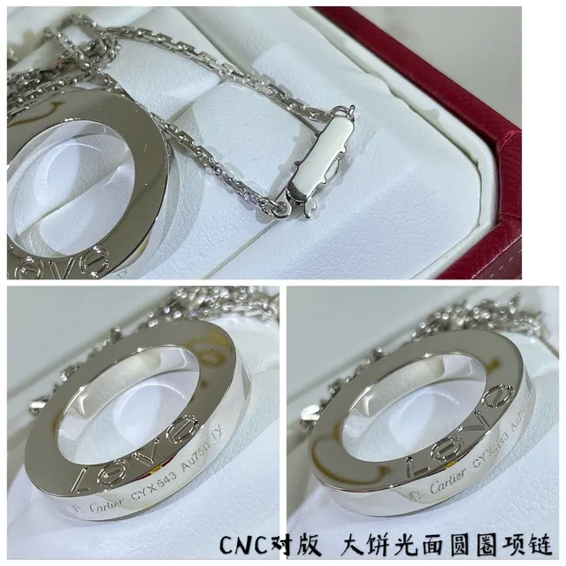 Cartier Love Collier en or poli avec cercle ouvert 5