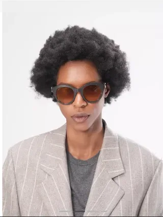 Cartier Panthère-Style Teal Acetate Cat-Eye Sunglasses 2