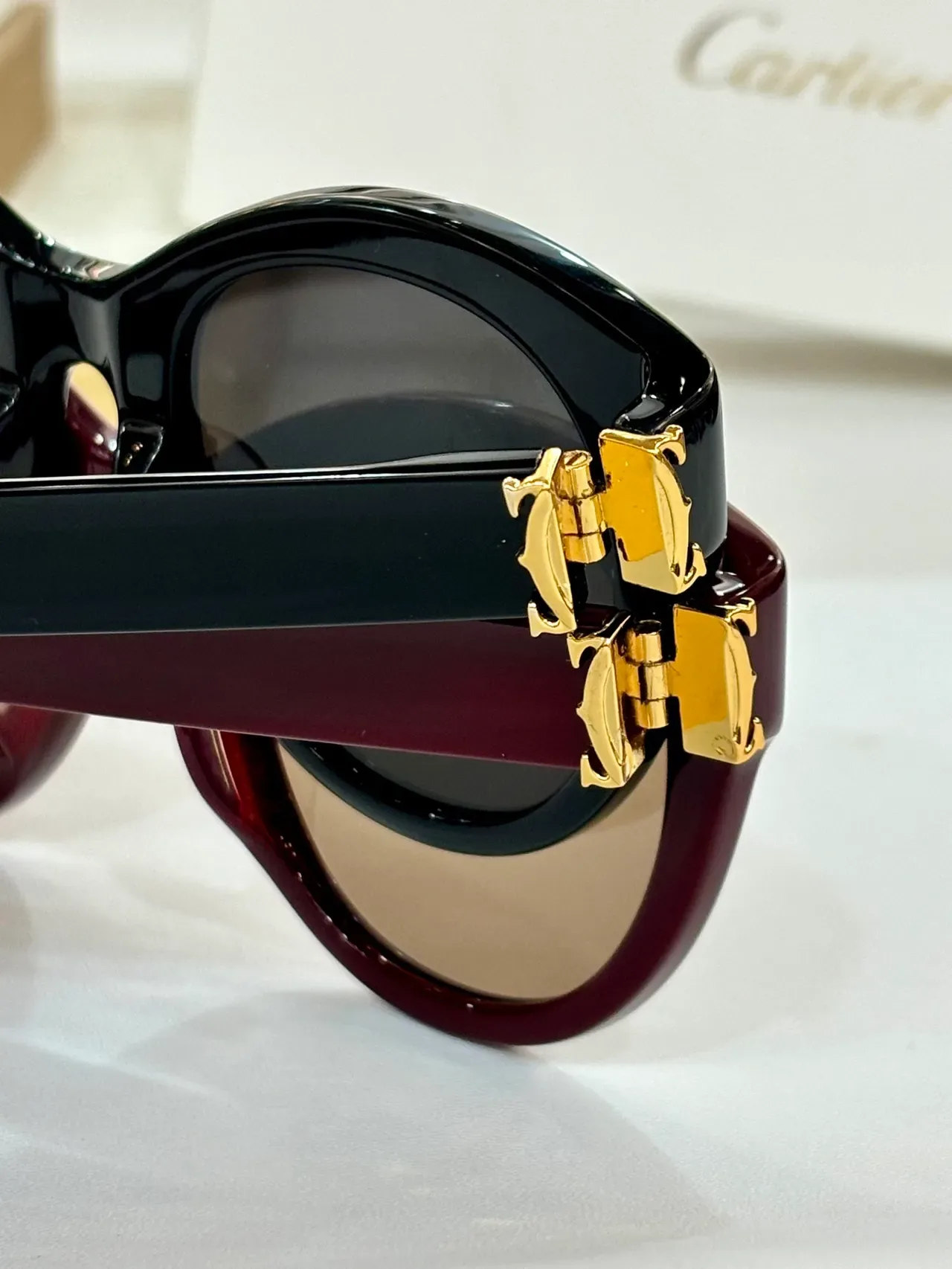 Cartier Panthère-Style Teal Acetate Cat-Eye Sunglasses 9