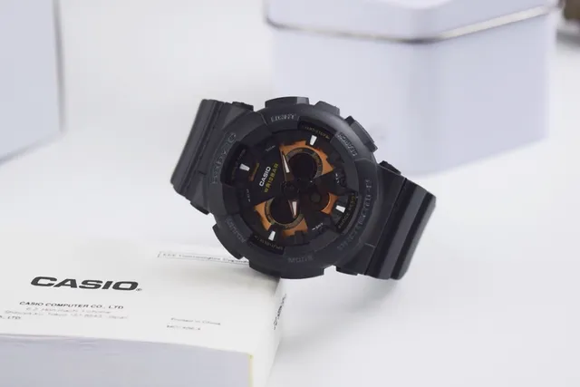 Casio Baby-G 黑色橙色树脂表壳表盘手表 6