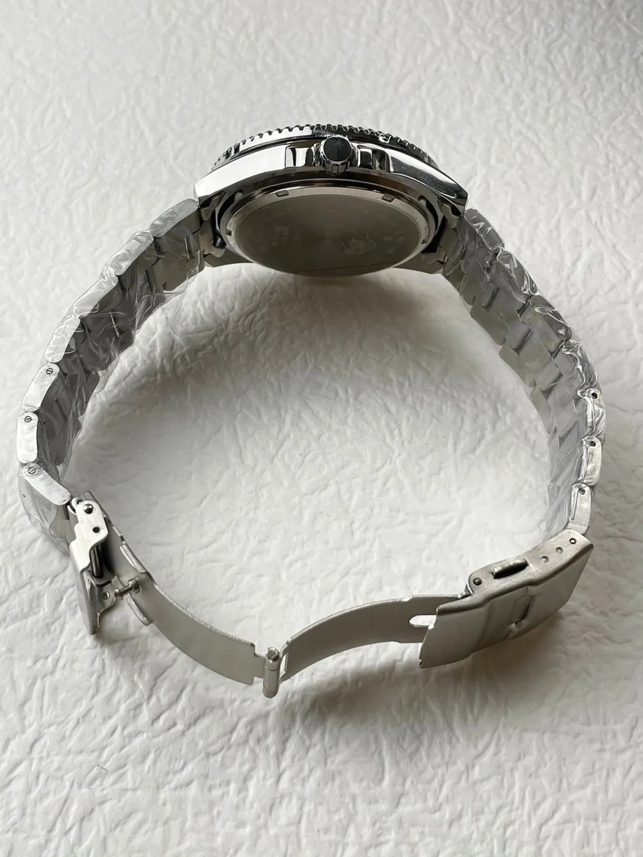 Casio Relógio de Pulseira de Aço Inoxidável Estilo Mergulhador Preto e Azul 6