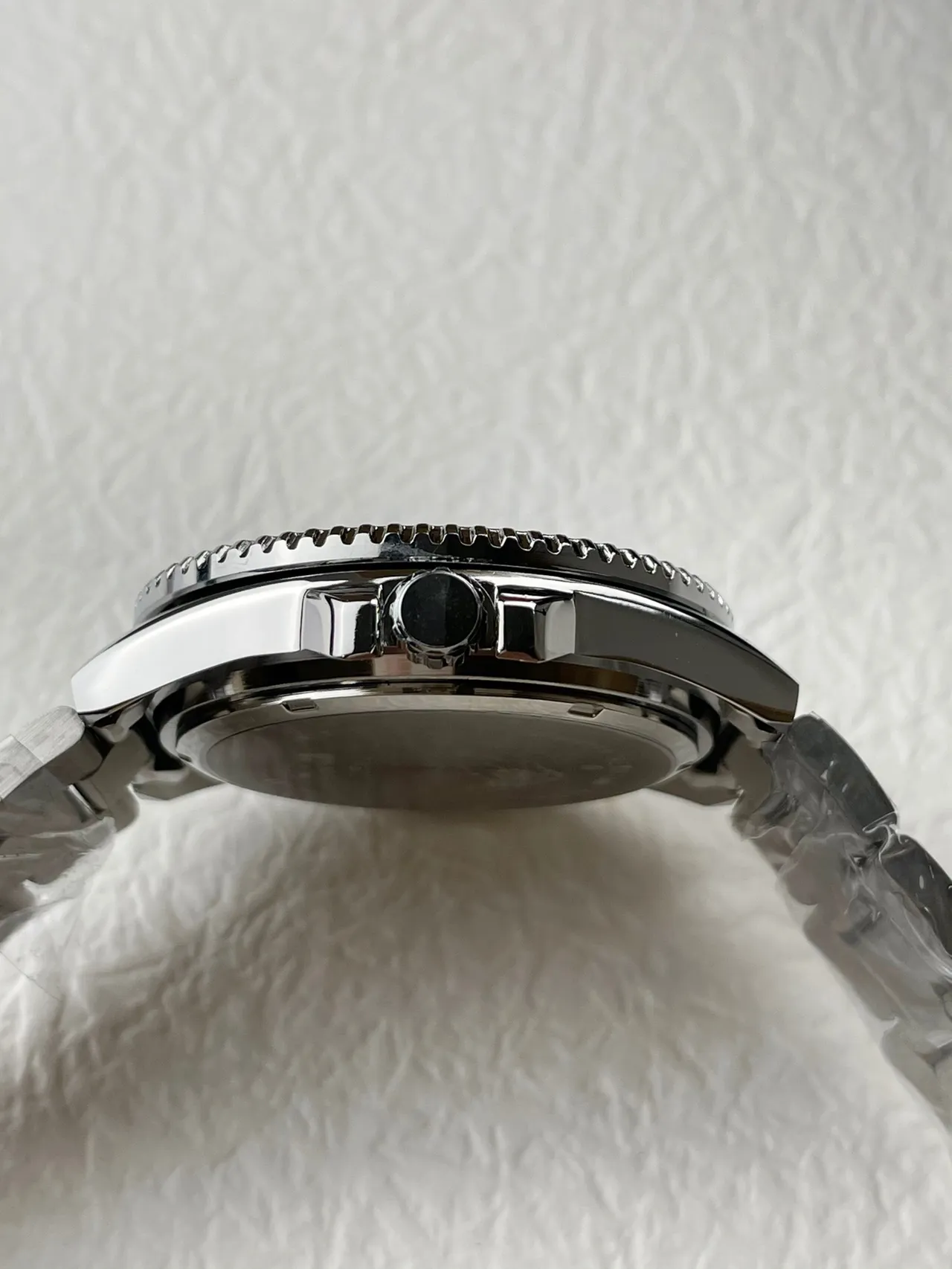 Casio Relógio de Pulseira de Aço Inoxidável Estilo Mergulhador Preto e Azul 7