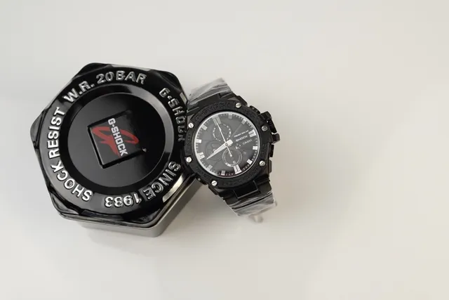 Casio Black White Rugged Carbon-Fiber-Textured Watch 2