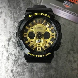 Casio G-Shock GA-100 Black and Gold Sports Watch