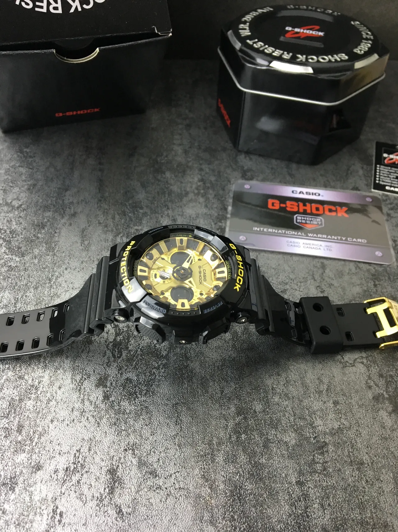 Casio G-Shock GA-100 Preto e Dourado Relógio Esportivo 3