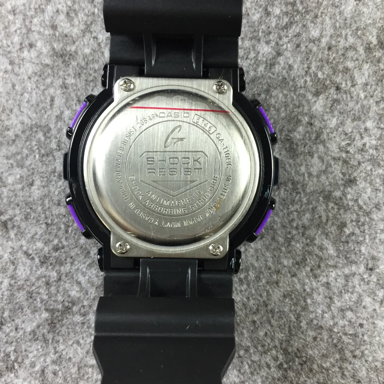 Casio G-Shock GA-100 Noir Violet Cyan Montre Sport 9