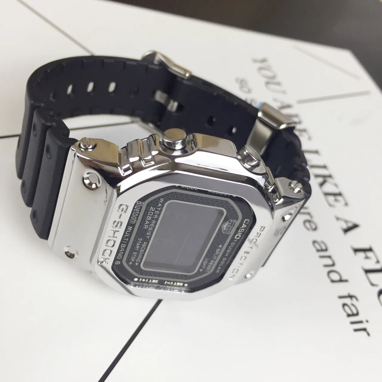 Casio G-Shock GM-B2100 Black and Silver Sports Watch 3