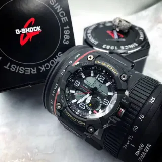 Casio G-Shock Mudmaster أسود أحمر أصفر ساعة رياضية