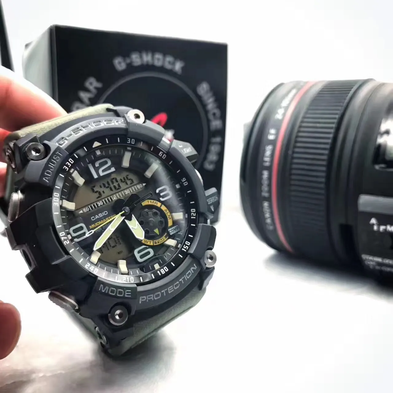Casio G-Shock Mudmaster Black Red Yellow Sports Watch 10