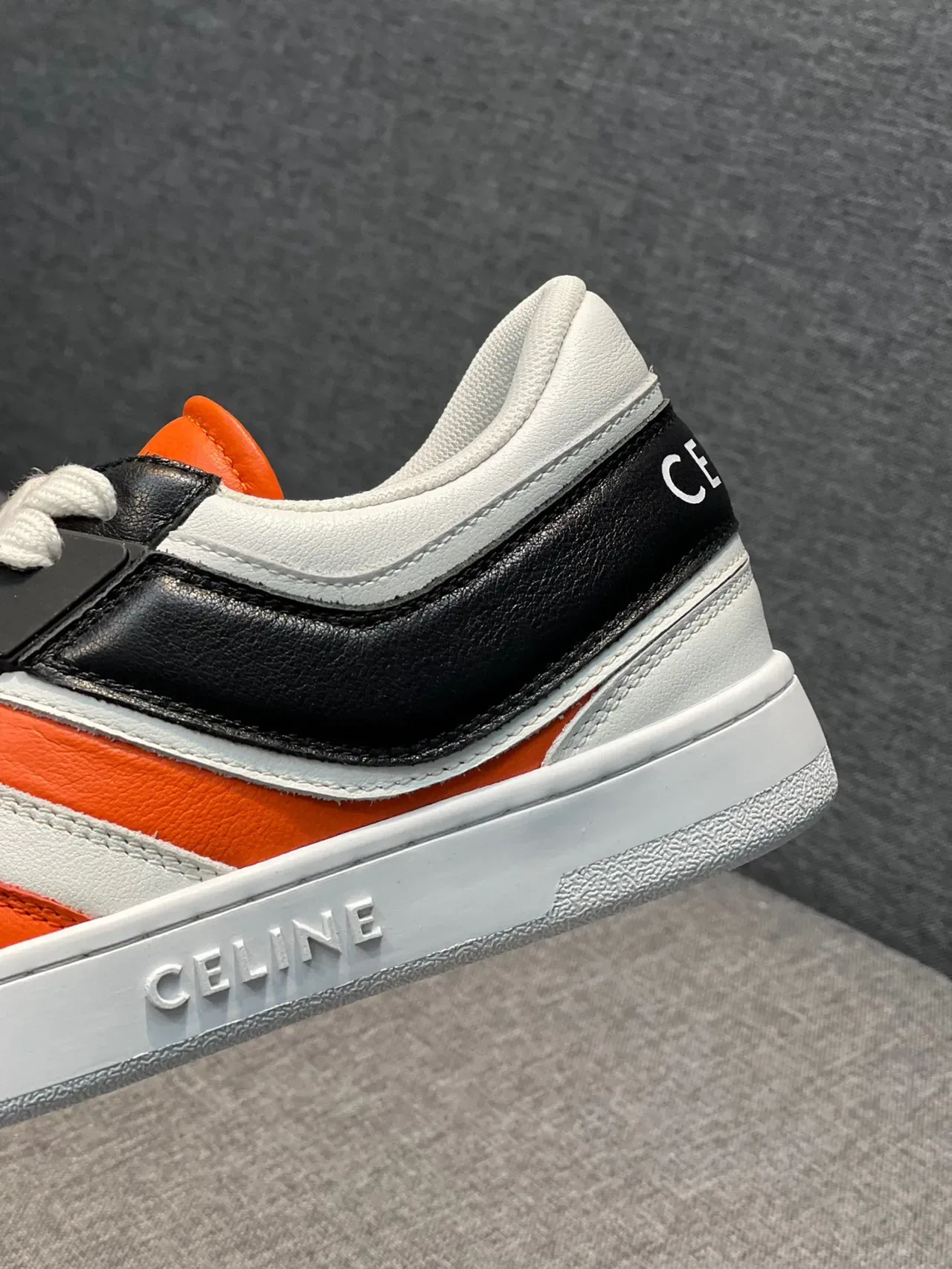 Celine CT-01 Orange and Black Lifestyle Sneakers 8