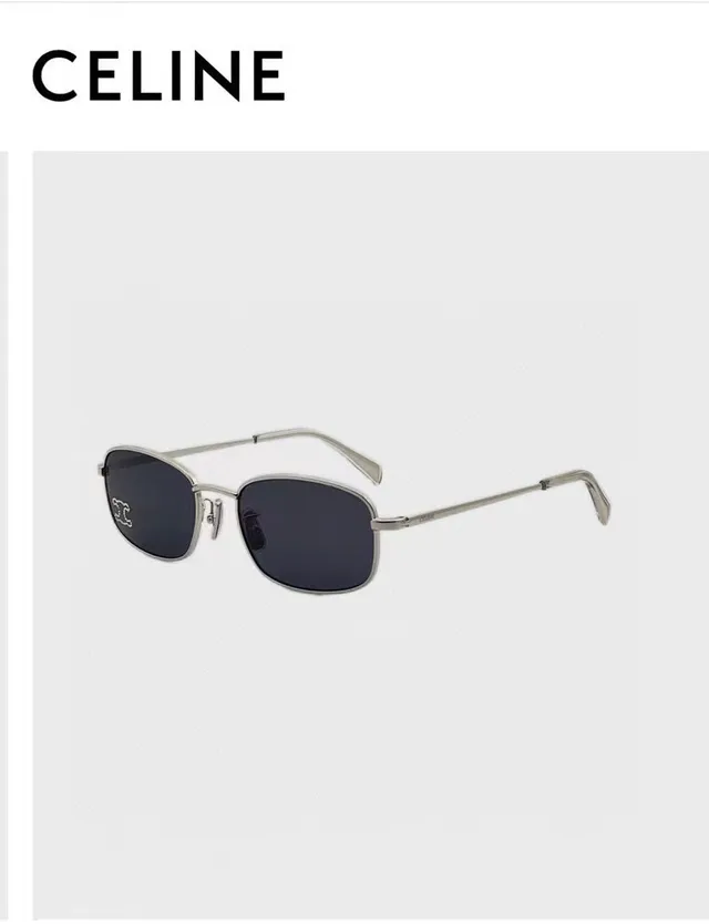 Celine Gold Black Thin Metal Frame Double Bridge Sunglasses 4