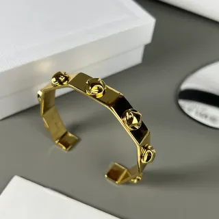 Celine Triomphe Bracelet de poignet géométrique doré