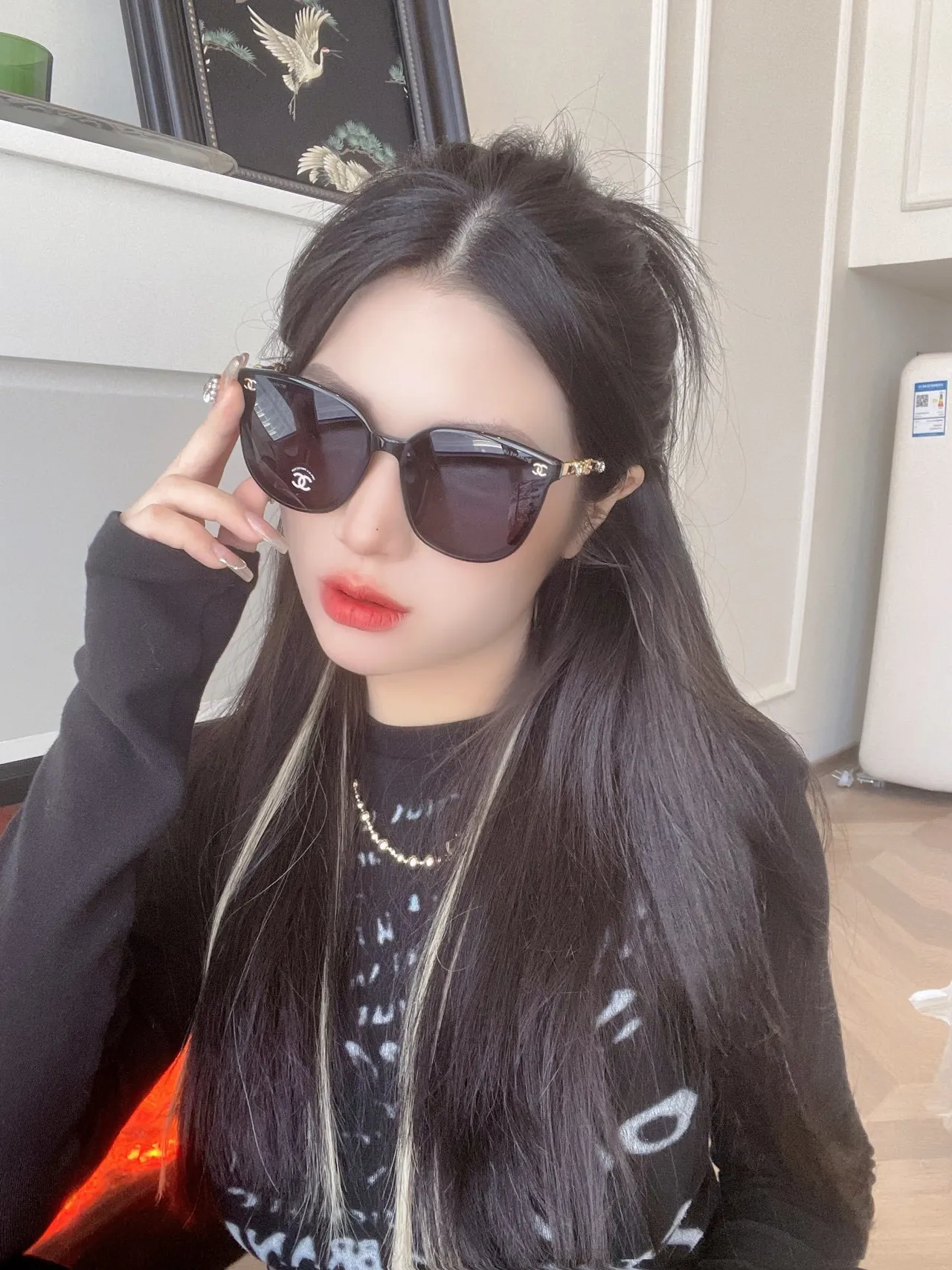 Chanel 棕金 玳瑁 醋酸 渐变镜片 太阳镜 2